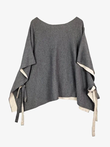 Witchery Grey Reversible Soft Wool Blend Poncho Jacket Size OSFA by SwapUp-Online Second Hand Store-Online Thrift Store