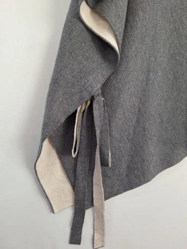 Witchery Grey Reversible Soft Wool Blend Poncho Jacket Size OSFA by SwapUp-Online Second Hand Store-Online Thrift Store