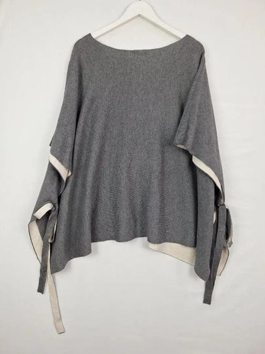 Witchery Grey Reversible Soft Wool Blend Poncho Jacket Size OSFA by SwapUp-Online Second Hand Store-Online Thrift Store