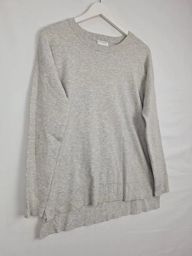 Witchery Grey Woven Ribbed Finish Jumper Size S by SwapUp-Online Second Hand Store-Online Thrift Store
