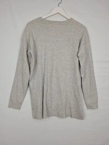 Witchery Grey Woven Ribbed Finish Jumper Size S by SwapUp-Online Second Hand Store-Online Thrift Store