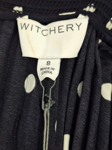 Witchery High Neck Pleat Dress Size 8 by SwapUp-Online Second Hand Store-Online Thrift Store