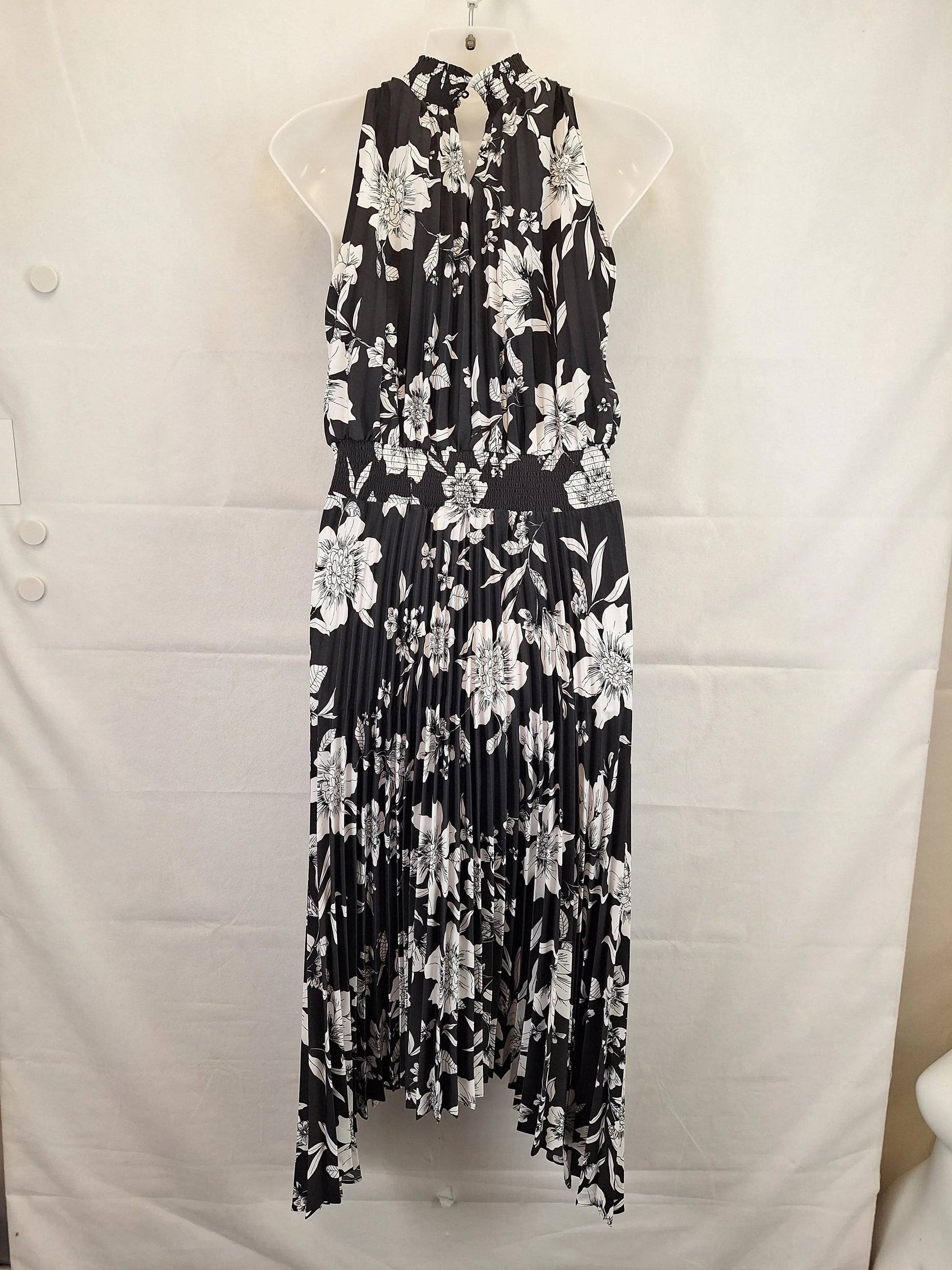 Witchery High Neck Pleated Handkerchief Maxi Dress Size 8 by SwapUp-Online Second Hand Store-Online Thrift Store