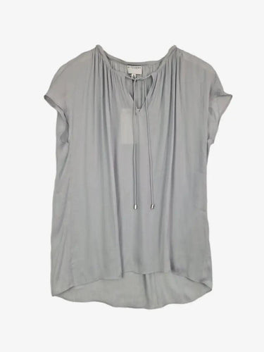 Witchery Ice Blue Keyhole Top Size 8 by SwapUp-Online Second Hand Store-Online Thrift Store