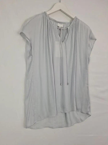 Witchery Ice Blue Keyhole Top Size 8 by SwapUp-Online Second Hand Store-Online Thrift Store