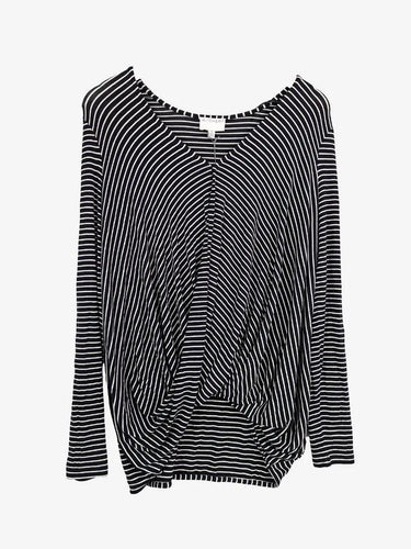 Witchery Ink Blue Draped Casual Top Size XS by SwapUp-Online Second Hand Store-Online Thrift Store
