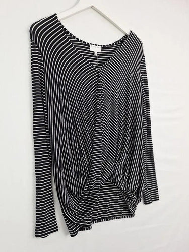 Witchery Ink Blue Draped Casual Top Size XS by SwapUp-Online Second Hand Store-Online Thrift Store