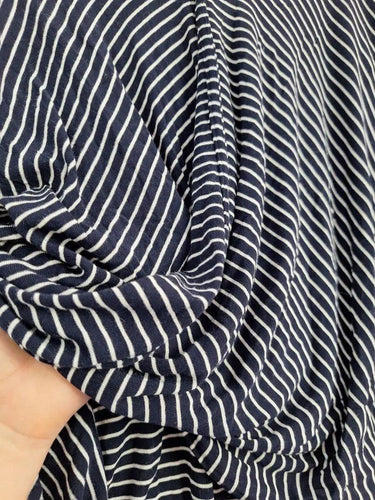 Witchery Ink Blue Draped Casual Top Size XS by SwapUp-Online Second Hand Store-Online Thrift Store