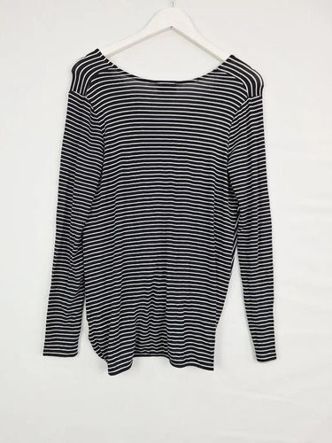 Witchery Ink Blue Draped Casual Top Size XS by SwapUp-Online Second Hand Store-Online Thrift Store
