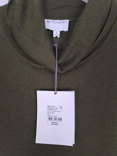 Witchery Kelp Draped Roll Neck Jumper Size S by SwapUp-Online Second Hand Store-Online Thrift Store