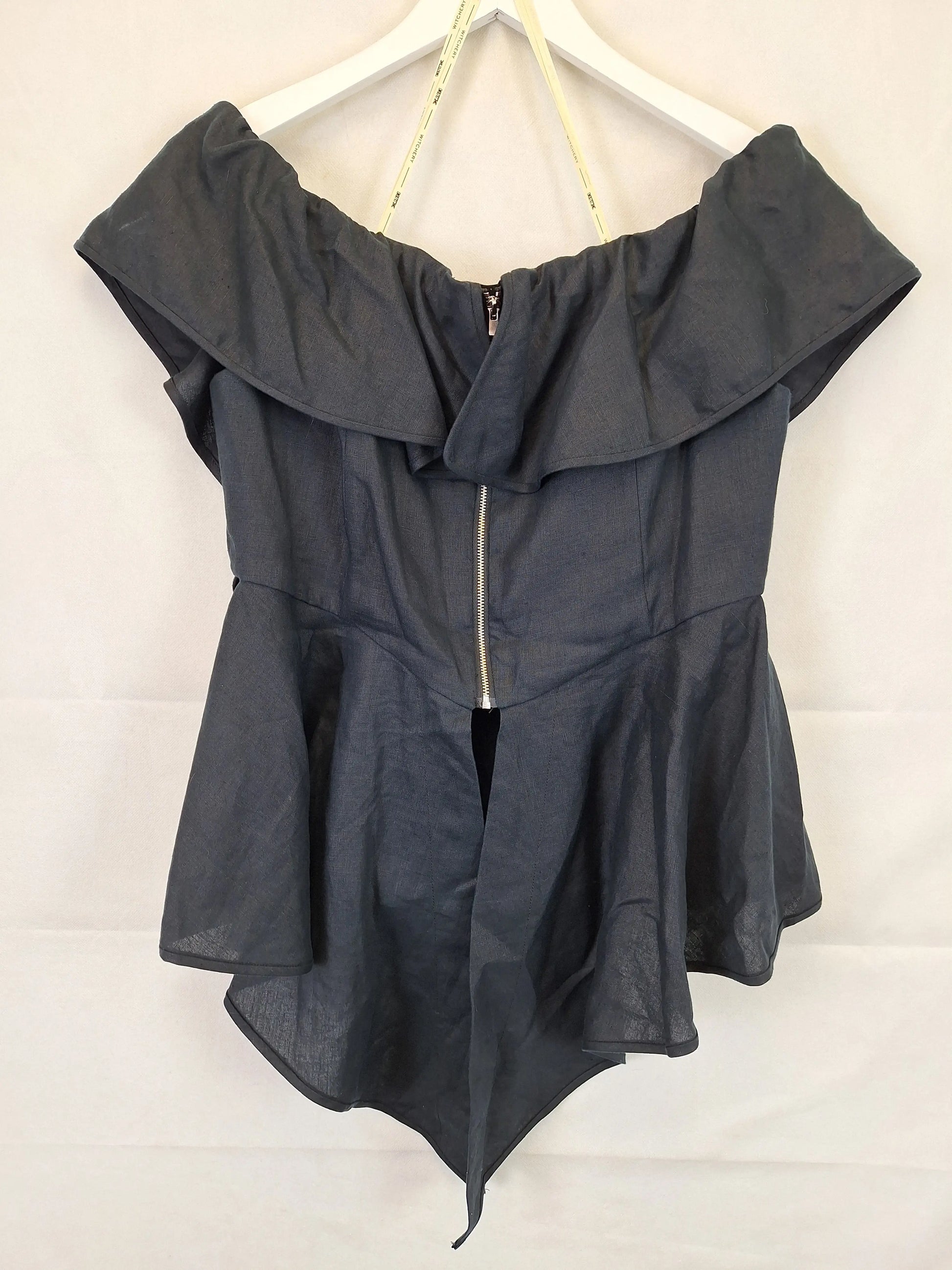 Witchery Kitx Linen Layered Top Size 14 by SwapUp-Online Second Hand Store-Online Thrift Store