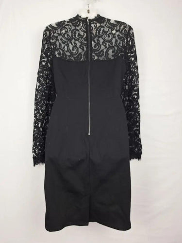 Witchery Lace & Leather Midi Dress Size 10 by SwapUp-Online Second Hand Store-Online Thrift Store