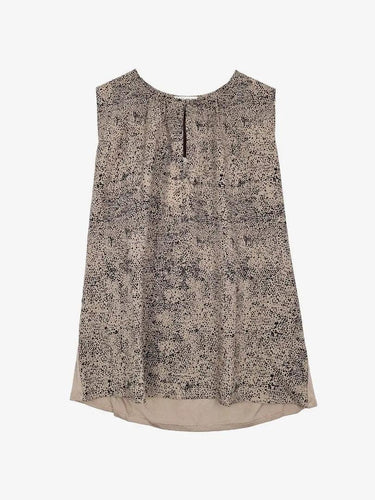 Witchery Latte Hybrid Panel Key Hole Top Size S by SwapUp-Online Second Hand Store-Online Thrift Store