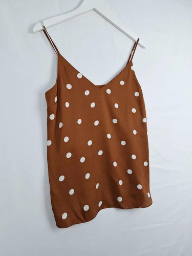 Witchery Latte Spot Cami Top Size 8 by SwapUp-Online Second Hand Store-Online Thrift Store