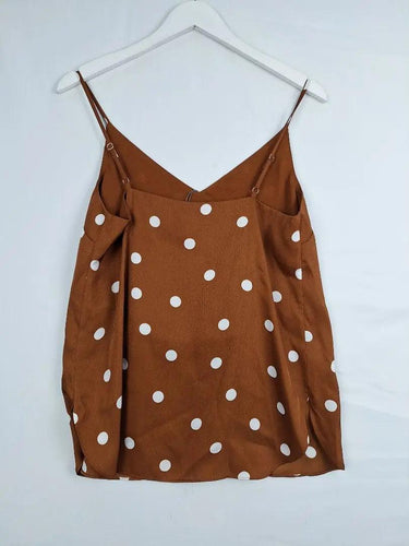 Witchery Latte Spot Cami Top Size 8 by SwapUp-Online Second Hand Store-Online Thrift Store