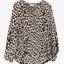 Second-Hand - Witchery Leopard Bishop Sleeve Buttoned Shirt Size 8 - SwapUp