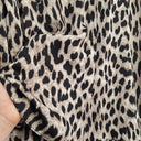 Second-Hand - Witchery Leopard Bishop Sleeve Buttoned Shirt Size 8 - SwapUp
