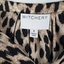 Second-Hand - Witchery Leopard Bishop Sleeve Buttoned Shirt Size 8 - SwapUp