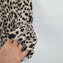 Second-Hand - Witchery Leopard Bishop Sleeve Buttoned Shirt Size 8 - SwapUp