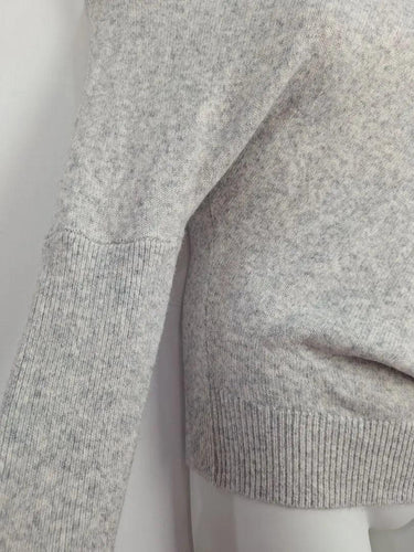 Witchery Light Grey Asymmetric Knit Jumper Size XS by SwapUp-Online Second Hand Store-Online Thrift Store