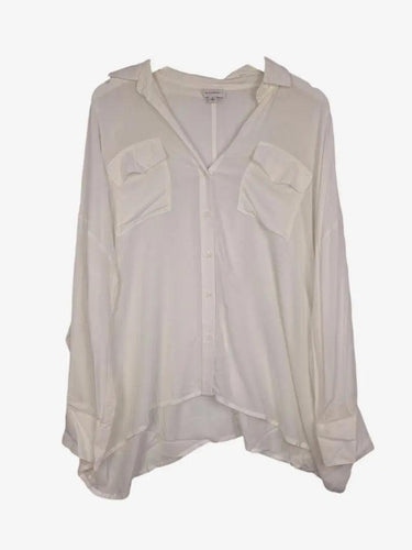 Witchery Lightweight Oversized Button Up Shirt Size S by SwapUp-Online Second Hand Store-Online Thrift Store