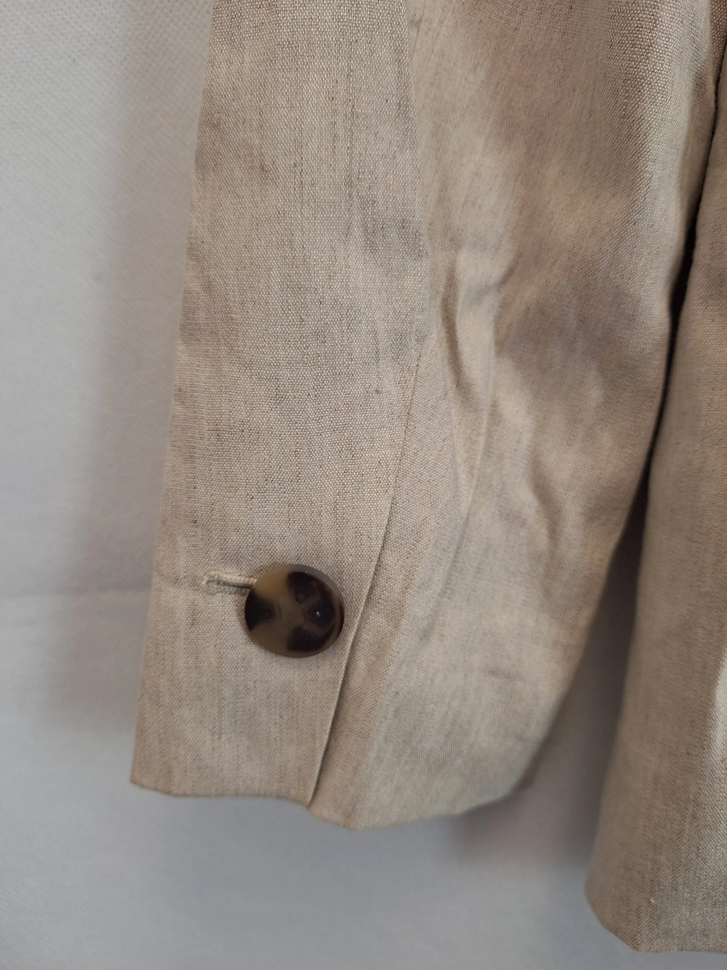 Witchery Linen Blend Double Breasted Jacket Size 12 by SwapUp-Online Second Hand Store-Online Thrift Store