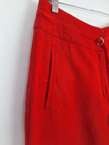 Witchery Linen Blend Straight Leg Pants Size 12 by SwapUp-Online Second Hand Store-Online Thrift Store