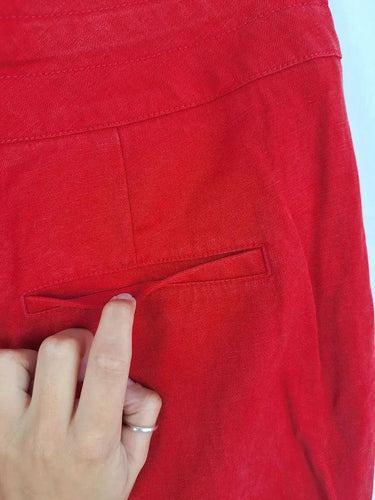 Witchery Linen Blend Straight Leg Pants Size 12 by SwapUp-Online Second Hand Store-Online Thrift Store