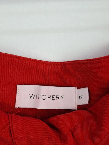 Witchery Linen Blend Straight Leg Pants Size 12 by SwapUp-Online Second Hand Store-Online Thrift Store