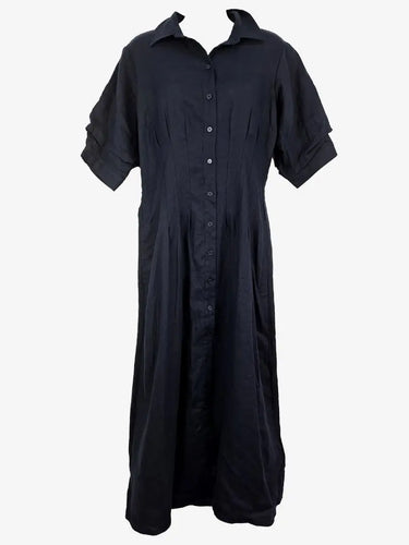 Witchery Linen Fitted Flare Dress Size 10 by SwapUp-Online Second Hand Store-Online Thrift Store