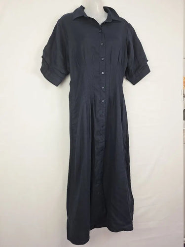 Witchery Linen Fitted Flare Dress Size 10 by SwapUp-Online Second Hand Store-Online Thrift Store