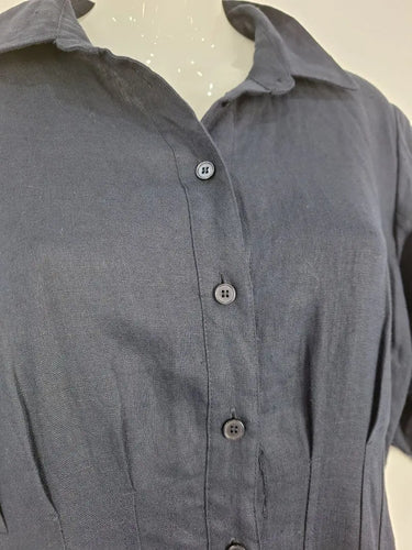 Witchery Linen Fitted Flare Dress Size 10 by SwapUp-Online Second Hand Store-Online Thrift Store
