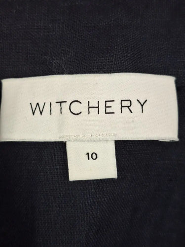 Witchery Linen Fitted Flare Dress Size 10 by SwapUp-Online Second Hand Store-Online Thrift Store