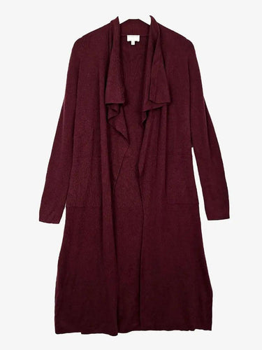 Witchery Maroon Long Line Waterfall Cardigan Size XS by SwapUp-Online Second Hand Store-Online Thrift Store
