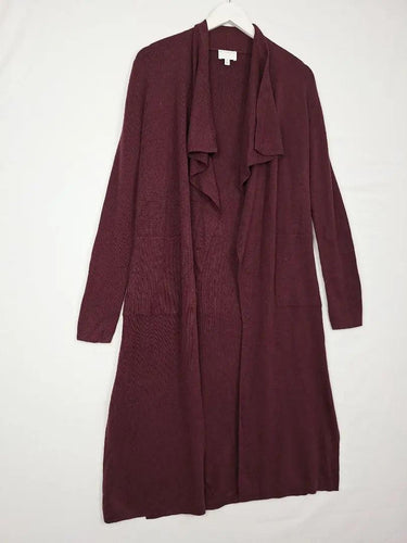 Witchery Maroon Long Line Waterfall Cardigan Size XS by SwapUp-Online Second Hand Store-Online Thrift Store