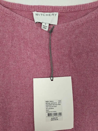 Witchery Mauve Drop Shoulder Knit Jumper Size S by SwapUp-Online Second Hand Store-Online Thrift Store