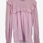 Witchery Mauve Shirred & Frilled Blouse Size 14 by SwapUp-Online Second Hand Store-Online Thrift Store