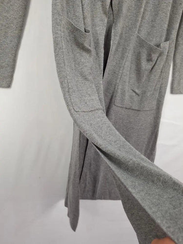 Witchery Mid Grey Shawl Collar Knit Cardigan Size XS by SwapUp-Online Second Hand Store-Online Thrift Store