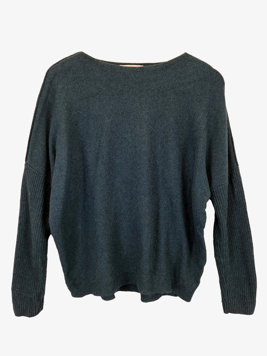 Witchery Midnight Green Horizontal Weave Knit Jumper Size XS by SwapUp-Online Second Hand Store-Online Thrift Store