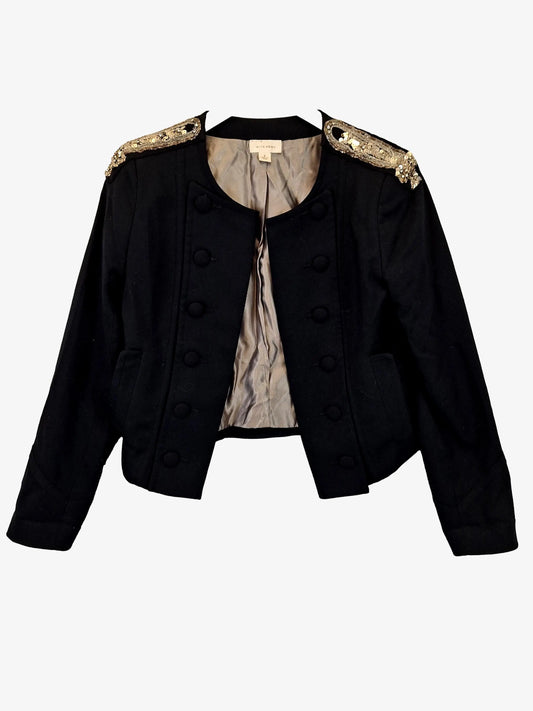 Witchery Military Style Bedazzled Jacket Size 8 by SwapUp-Online Second Hand Store-Online Thrift Store