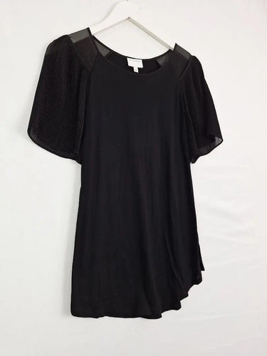 Witchery Mini Pleated Sleeve Jersey Top Size S by SwapUp-Online Second Hand Store-Online Thrift Store