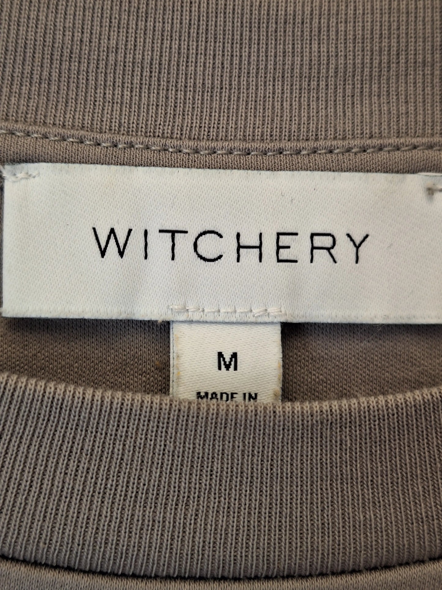 Witchery Mocha Boxy T-shirt T-shirt Size M by SwapUp-Online Second Hand Store-Online Thrift Store