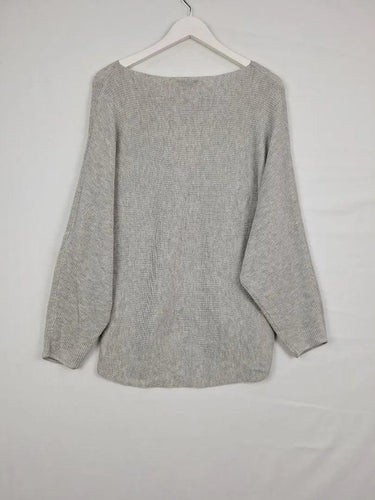 Witchery Mottled Grey Bat Sleeve Jumper Size S by SwapUp-Online Second Hand Store-Online Thrift Store