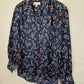 Witchery Navy Floral Blouse Size 10 by SwapUp-Online Second Hand Store-Online Thrift Store