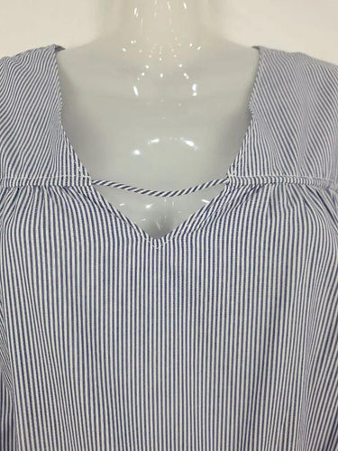 Witchery Navy Pinstriped Adjustable Waist Mini Dress Size 8 by SwapUp-Online Second Hand Store-Online Thrift Store