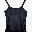 Witchery Navy Silk Y2K Top Size 12 by SwapUp-Online Second Hand Store-Online Thrift Store