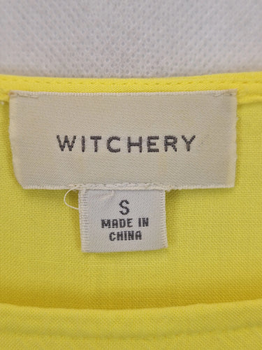 Witchery Neon Relaxed Fit Frilled Top Size S by SwapUp-Online Second Hand Store-Online Thrift Store
