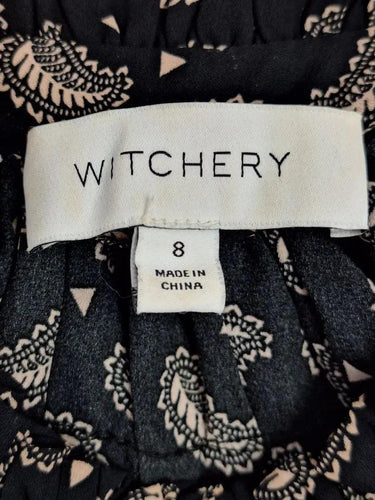 Witchery Paisley Gathered Neck Dress Size 8 by SwapUp-Online Second Hand Store-Online Thrift Store