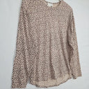 Witchery Pink Cheetah Ruched Sleeve Top Size S by SwapUp-Online Second Hand Store-Online Thrift Store