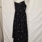 Witchery Pitch Black Azeri Spot Midi Dress Size 6 by SwapUp-Online Second Hand Store-Online Thrift Store